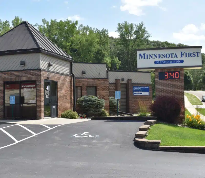 Minnesota First Rochester branch exterior.